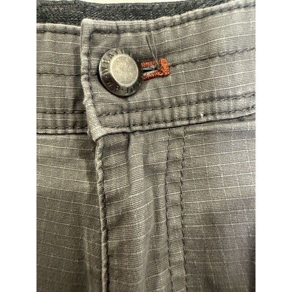 Weatherproof Ripstop Fabric Chino Shorts Men 34 Gray Pockets Stretch Gorpcore - Picture 5 of 11